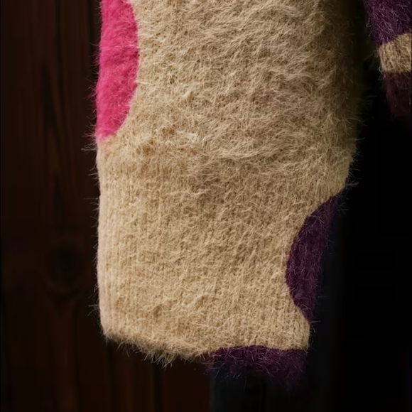 Colorful Floral Women's Cardigan - Picture 7 of 7